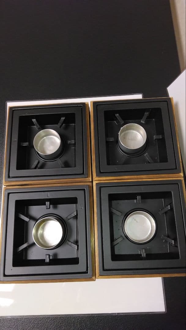 コンロ台民芸調コンロ4セット・キャンプ・アウトドア用