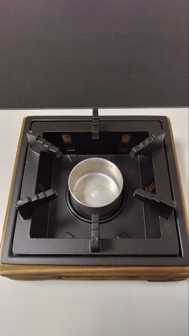 コンロ台民芸調コンロ4セット・キャンプ・アウトドア用