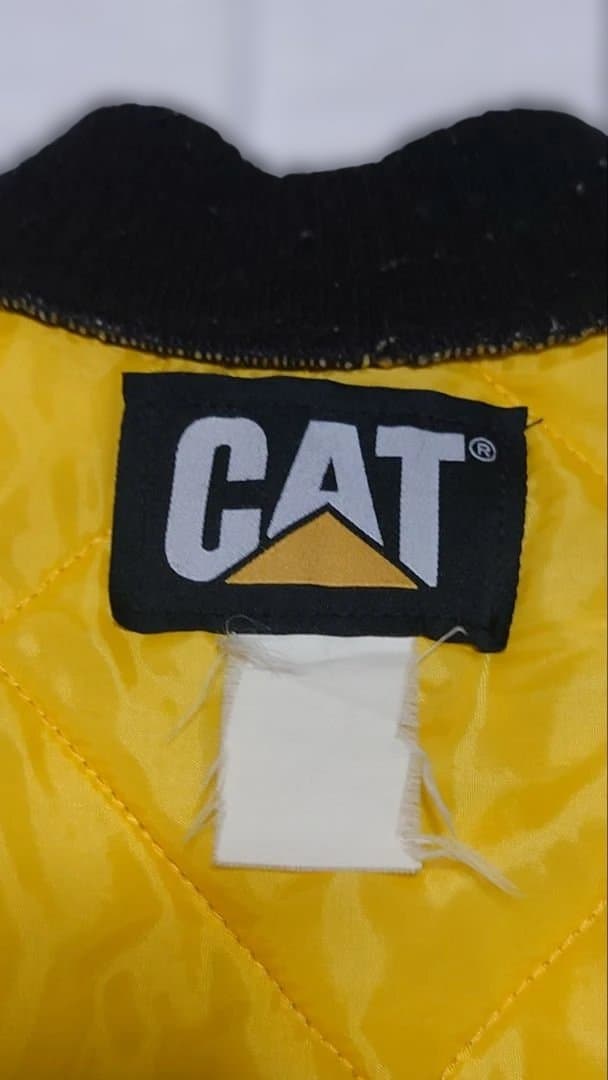 CAT(キャタピラー) ダック地 黒ワークベスト80s90sビンテージ
