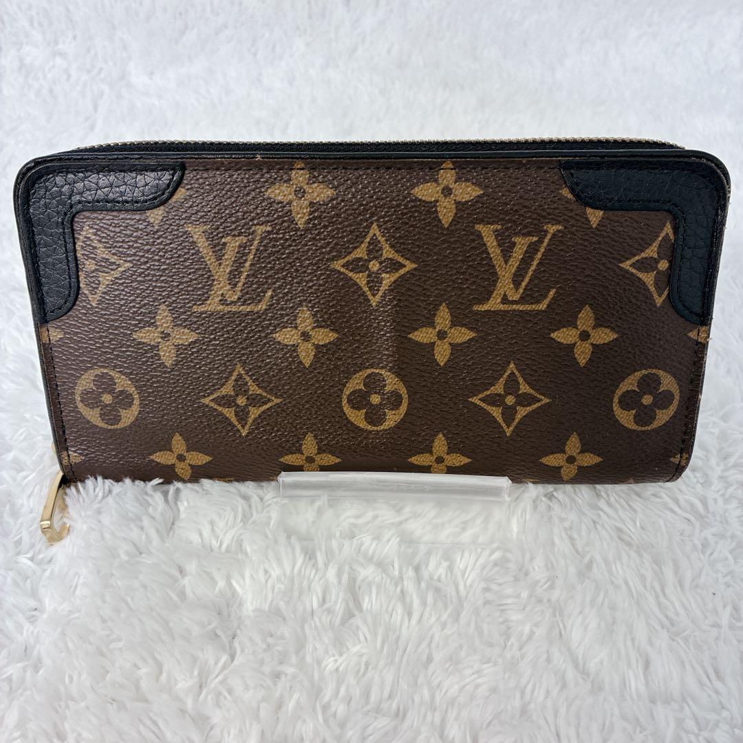 【美品・新型】ルイヴィトン モノグラム レティーロ ジッピーウォレット 黒