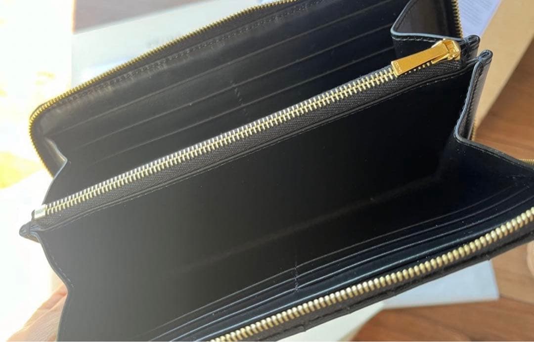 CELINE キルティング ブラック長財布