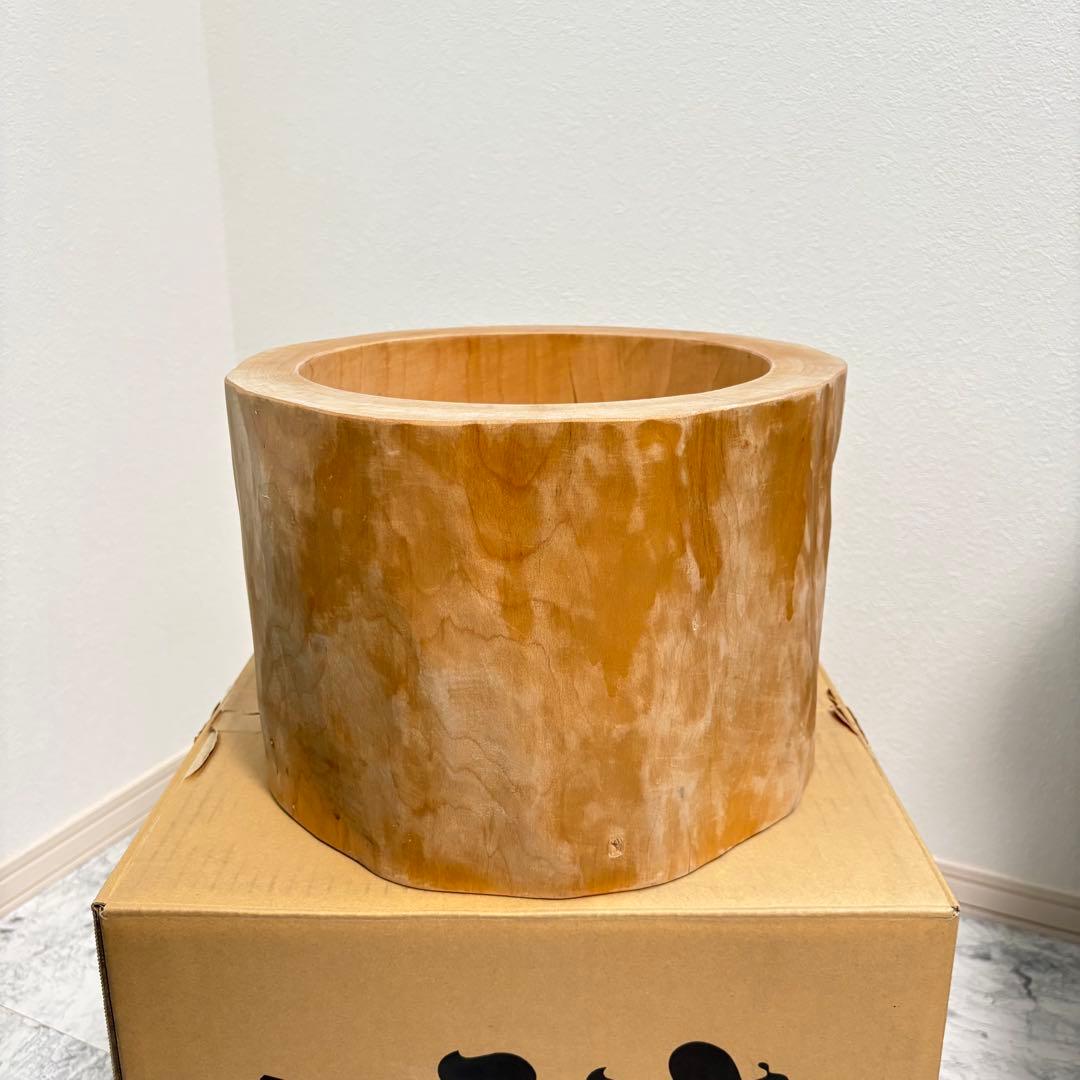 一度のみの使用✨臼・杵セット　ミニうす　一升用　木製　天然木　餅つき