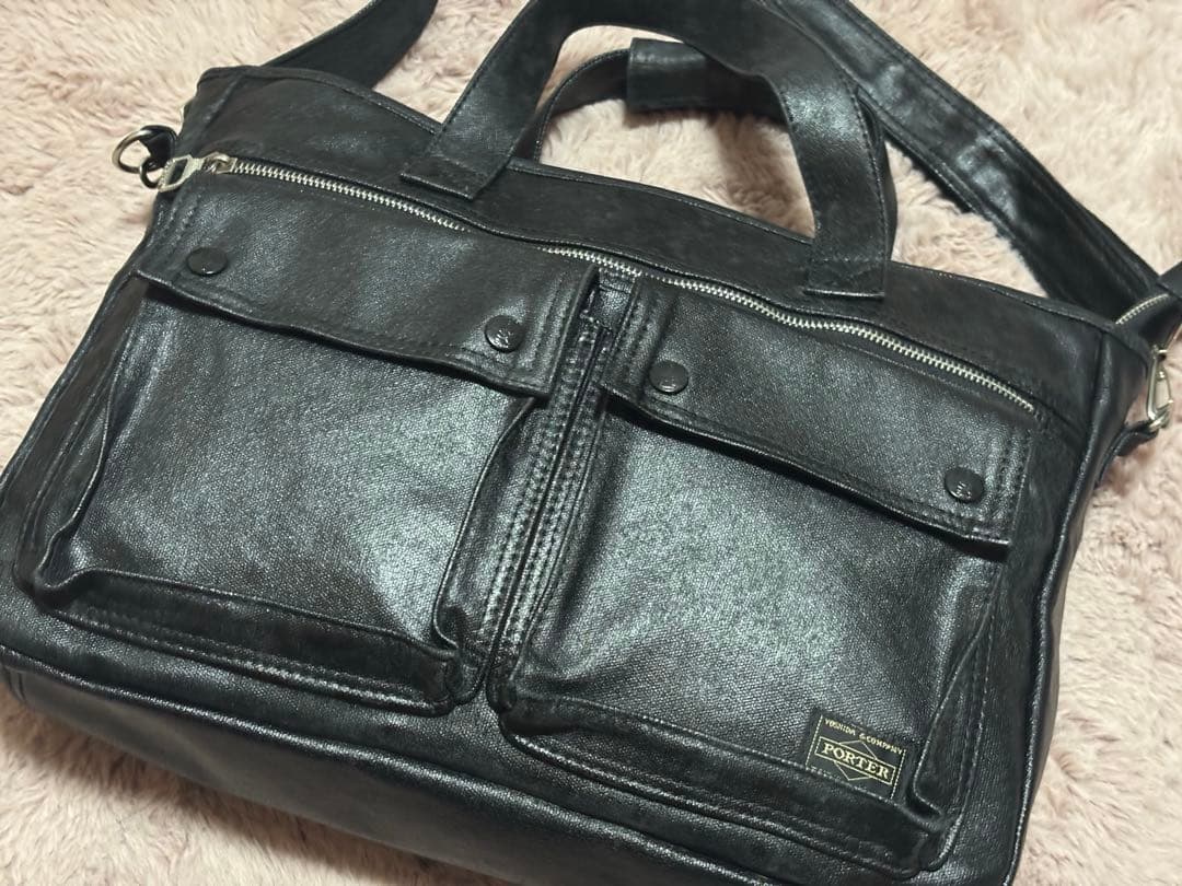 【早い者勝ち】ポーター 2way ビジネスバッグ ブリーフケース ブラック