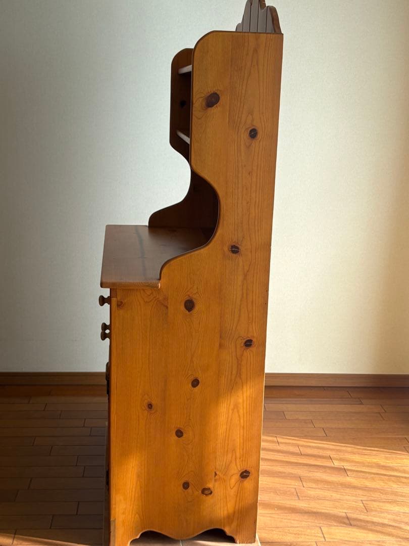 無垢材カントリーカップボード食器棚 k factory アントステラ系　送料込み