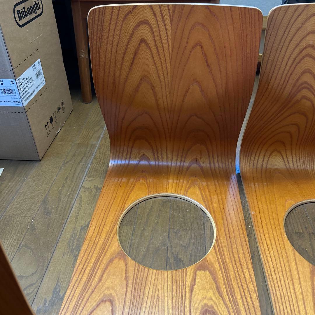 天童木工 木製オープンバック座椅子 4脚セット