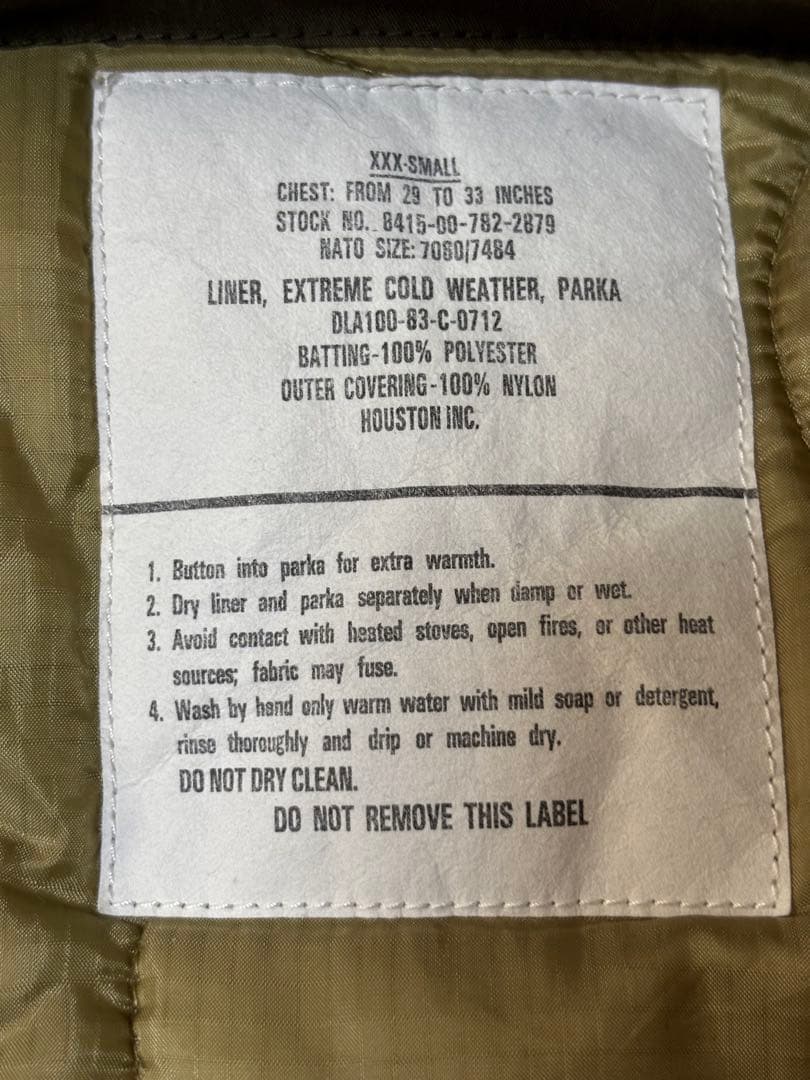 ヒューストン　m51 モッズコート　サイズXS〜S位