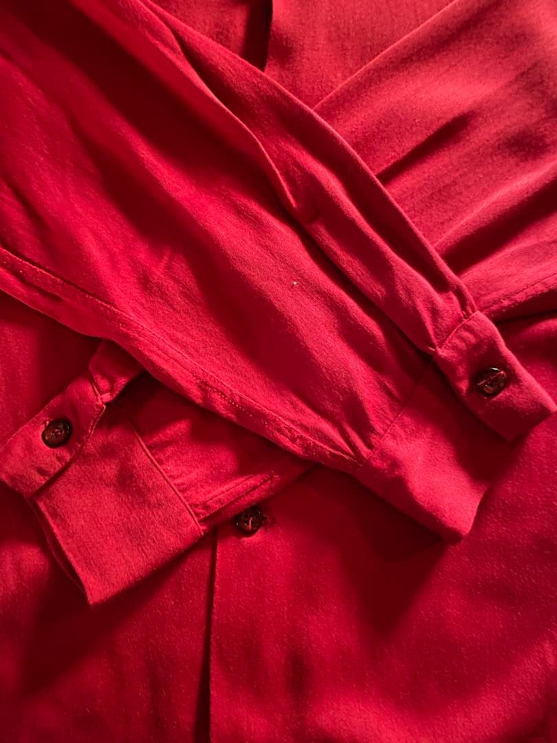 50's Towncraft レーヨンシャツ ワインレッド