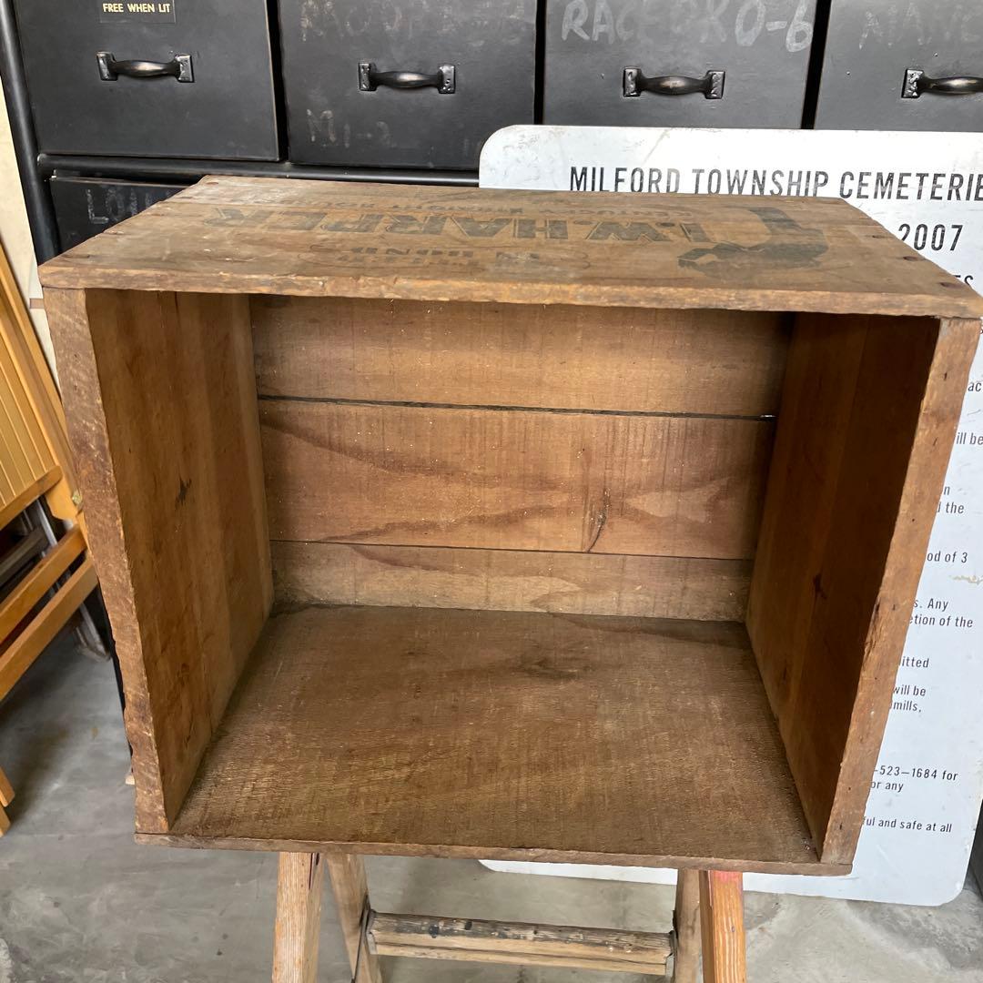 I.W.HARPER ヴィンテージ 木箱 wooden box ウッドボックス