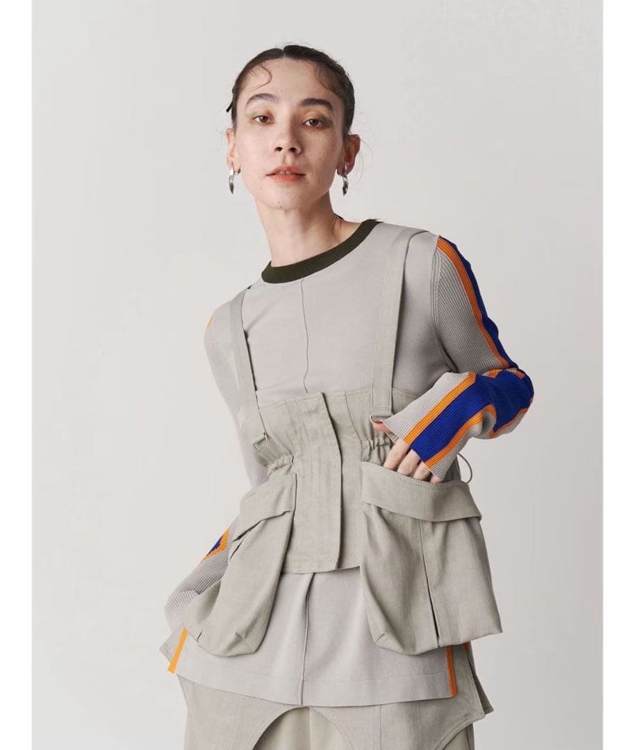 UN3D コルセットディティールベルト・ブラック