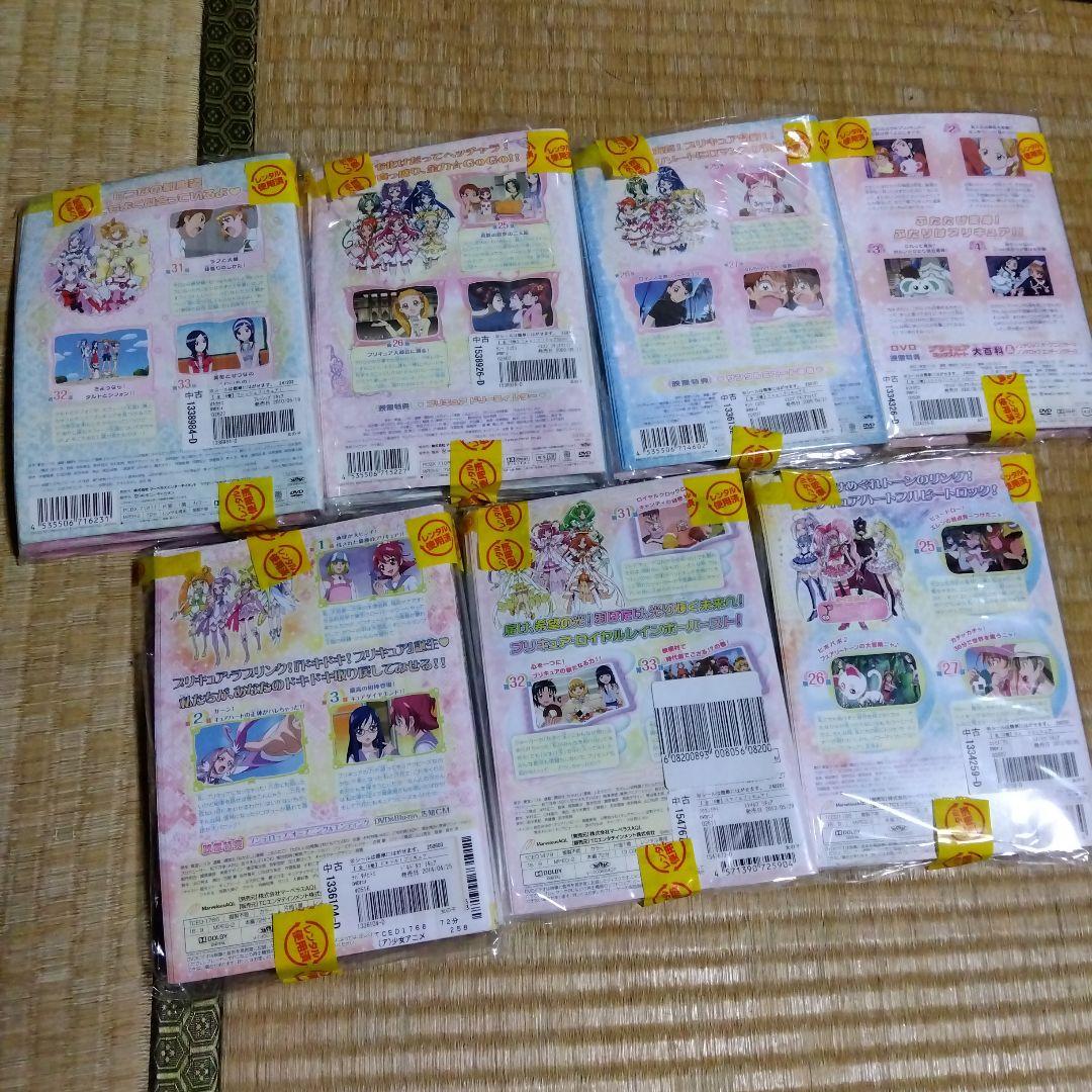 プリキュアDVD　テレビシリーズ　７種セット（レンタル落ち）