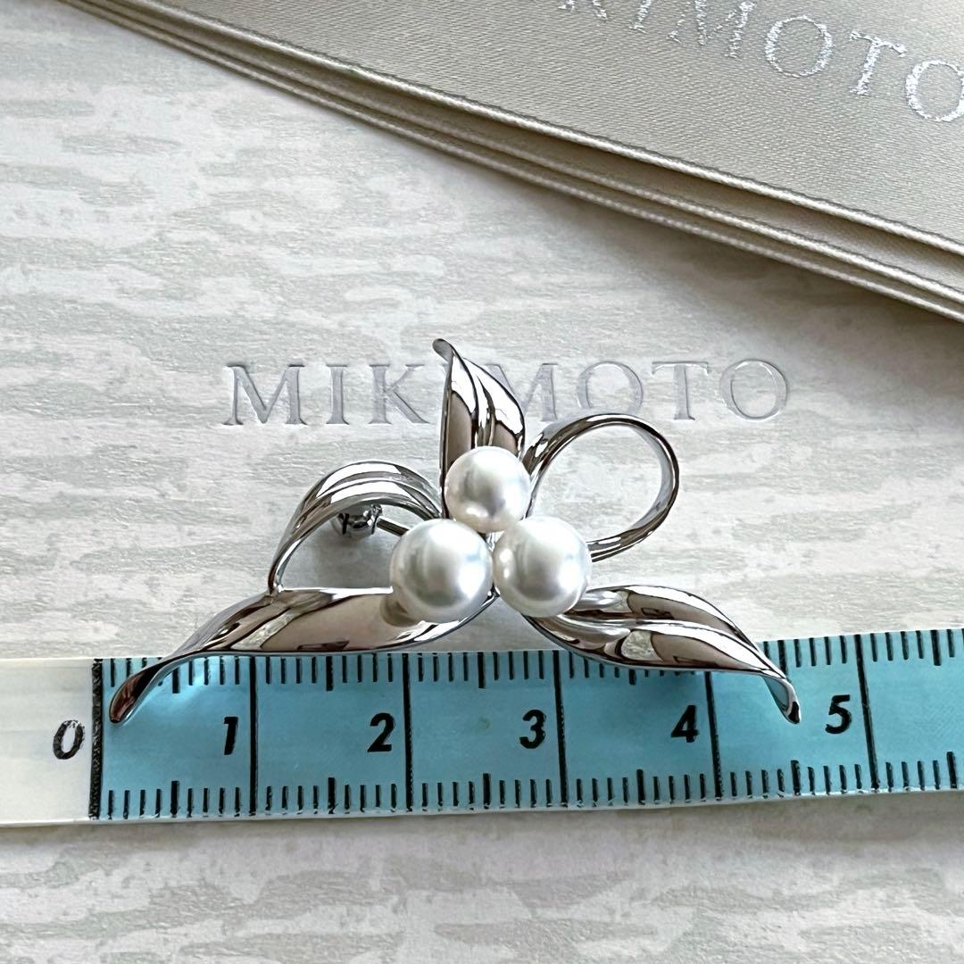 未使用☆ミキモト　ブローチ　シルバー　 人気完売　現行品➋
