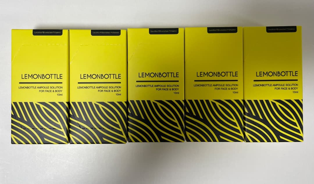 【即日発送】韓国で話題レモンボトル　10ml 5本ホームケアプレゼント