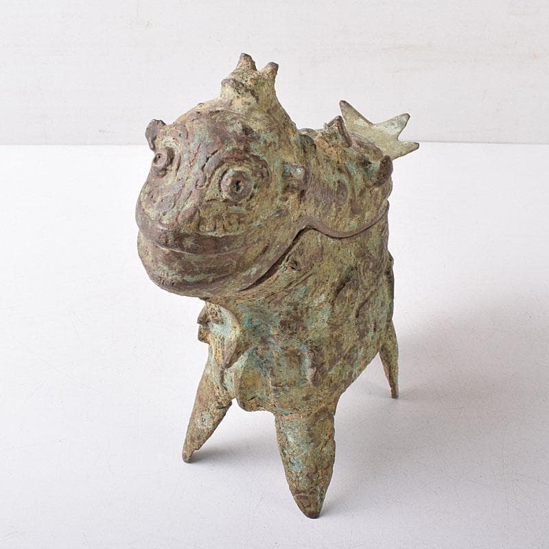 yoshi2000　中国　古銅青銅　獣面　ジコウ　觥　V R8280