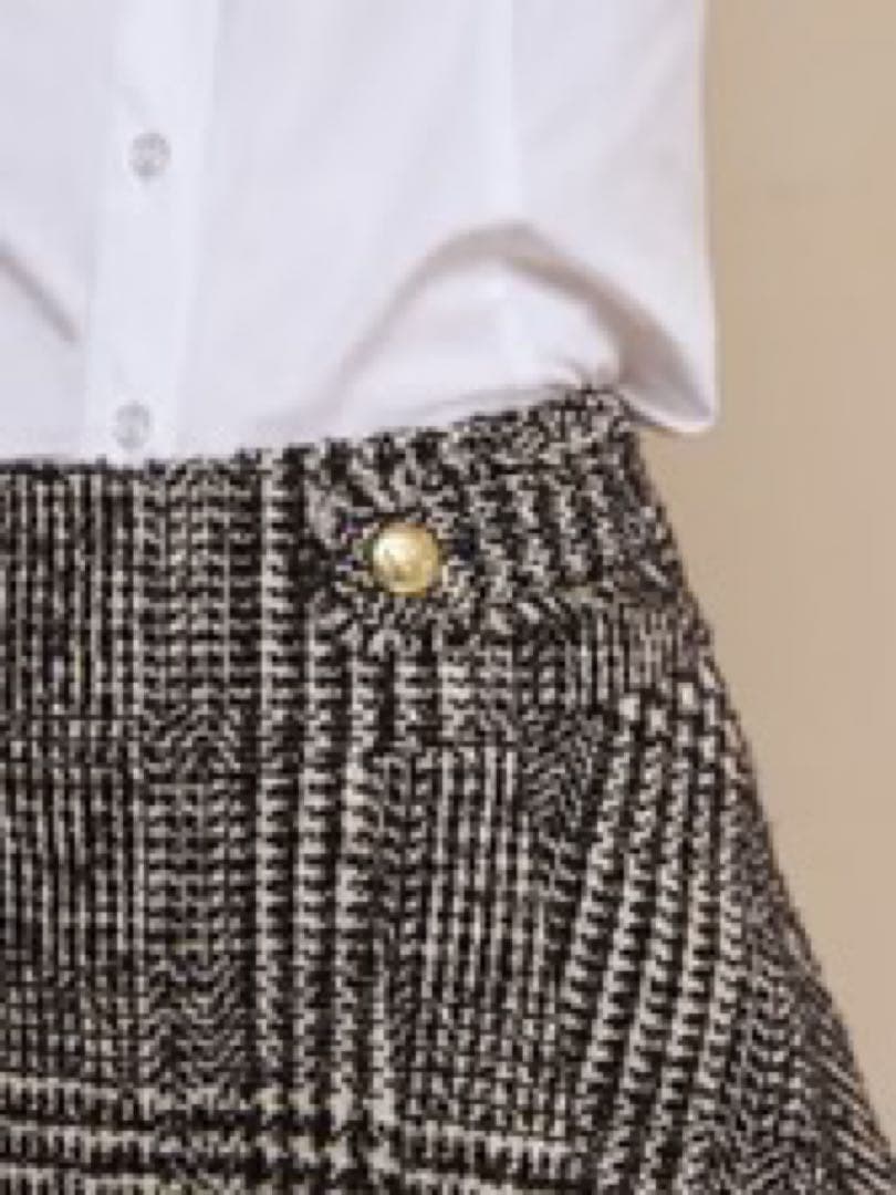 2025ss 新作　ツイードタックミニスカート　EIMY ISTOIRE