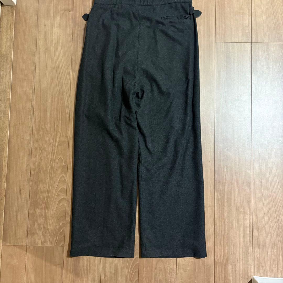 希少 ray&guy 2タック ワイドスラックス ウール サイドアジャスター