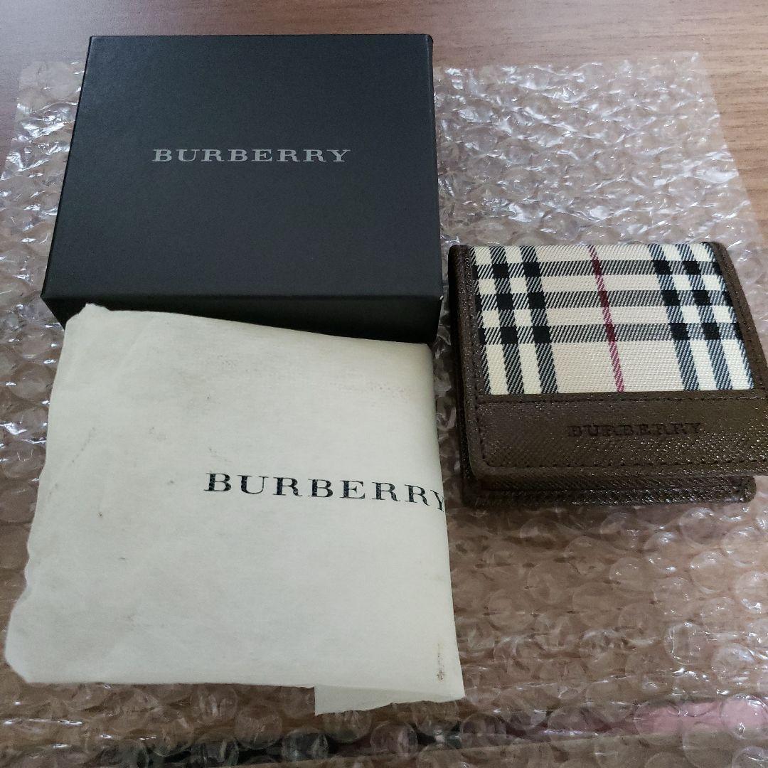 BURBERRY バーバリー ノバチェック レザー キャンバス ケース