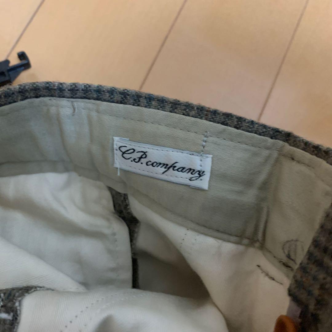 c.p.company 古着　チェックスラックス