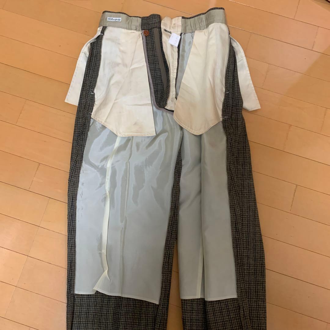 c.p.company 古着　チェックスラックス