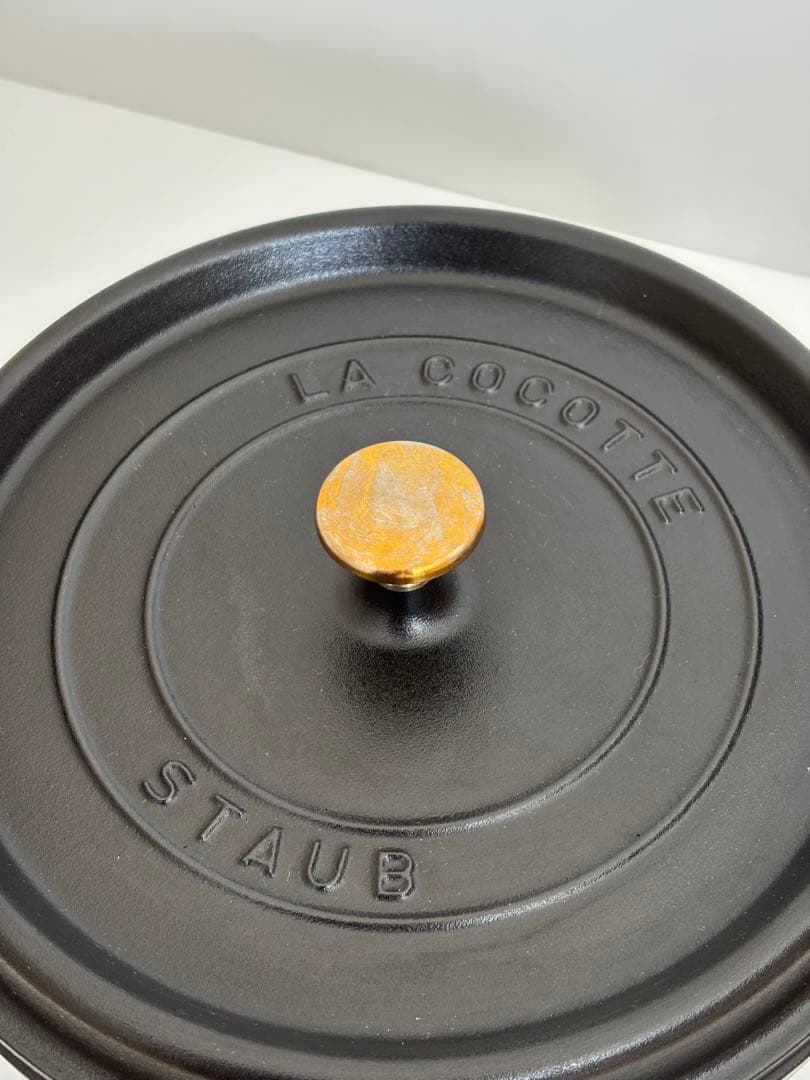 ストウブ ココット ラウンド 黒 26cm staub