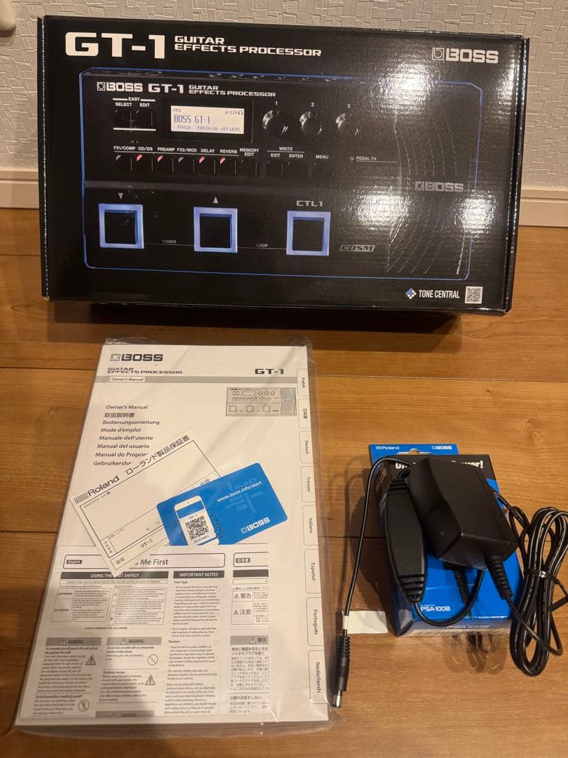 BOSS GT-1 専用アダプターPSA-100S2付き