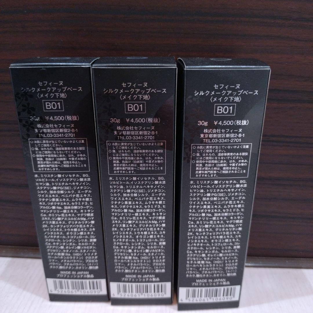 SILK MAKE UP BASE B01 30g　　3本セット