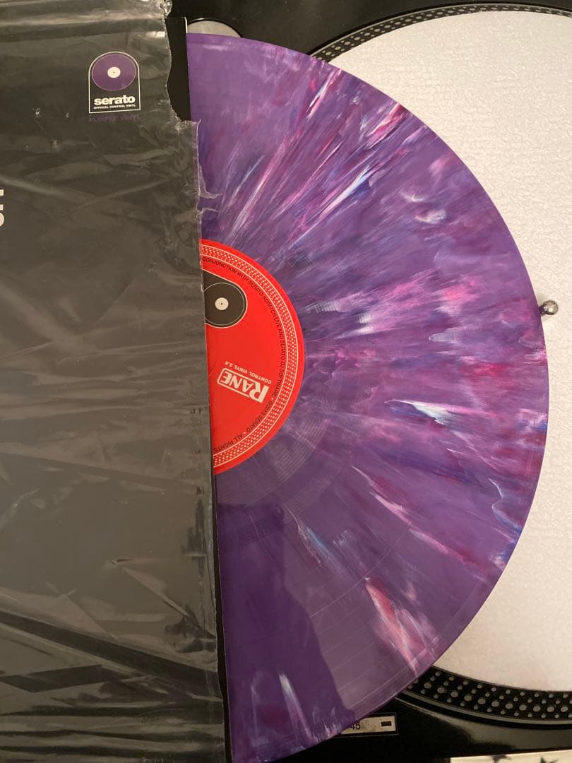 12\" Serato パープルマーブル 2枚セットコントロールバイナル セラート