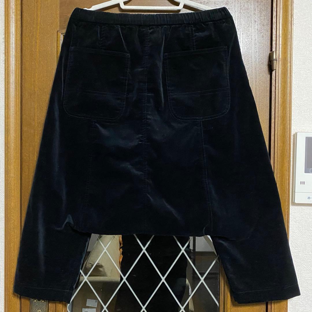 ブラック コムデギャルソン ベロア サルエルパンツ 黒 S Garcons