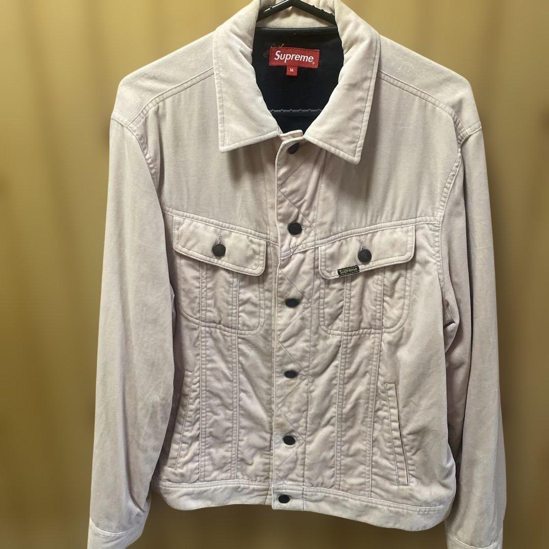 Supreme ベルベット　トラッカー　ジャケット　シュプリーム　ジージャン　M