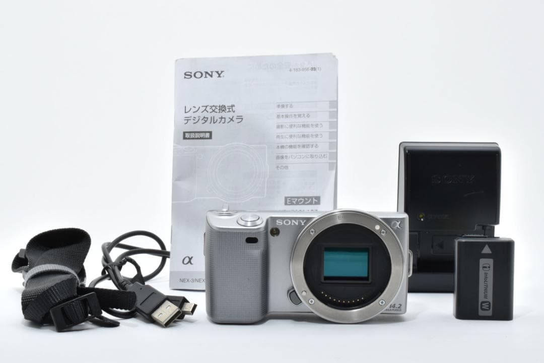 ■ 美品 ■ ソニー　SONY α NEX-5 ボディ シルバー　≪動作確認済≫