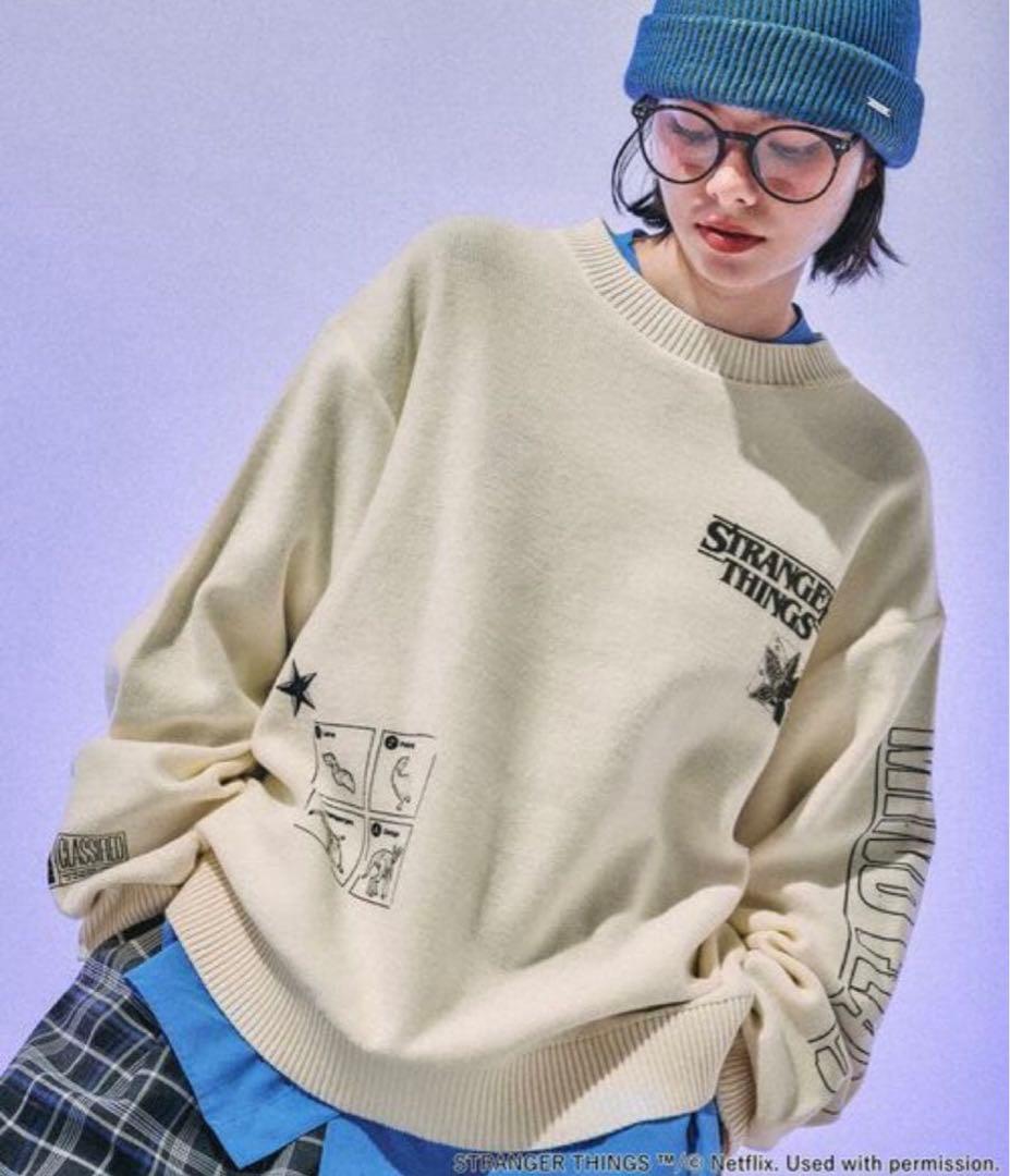 Stranger Things ニコアンド　アソートモチーフニット