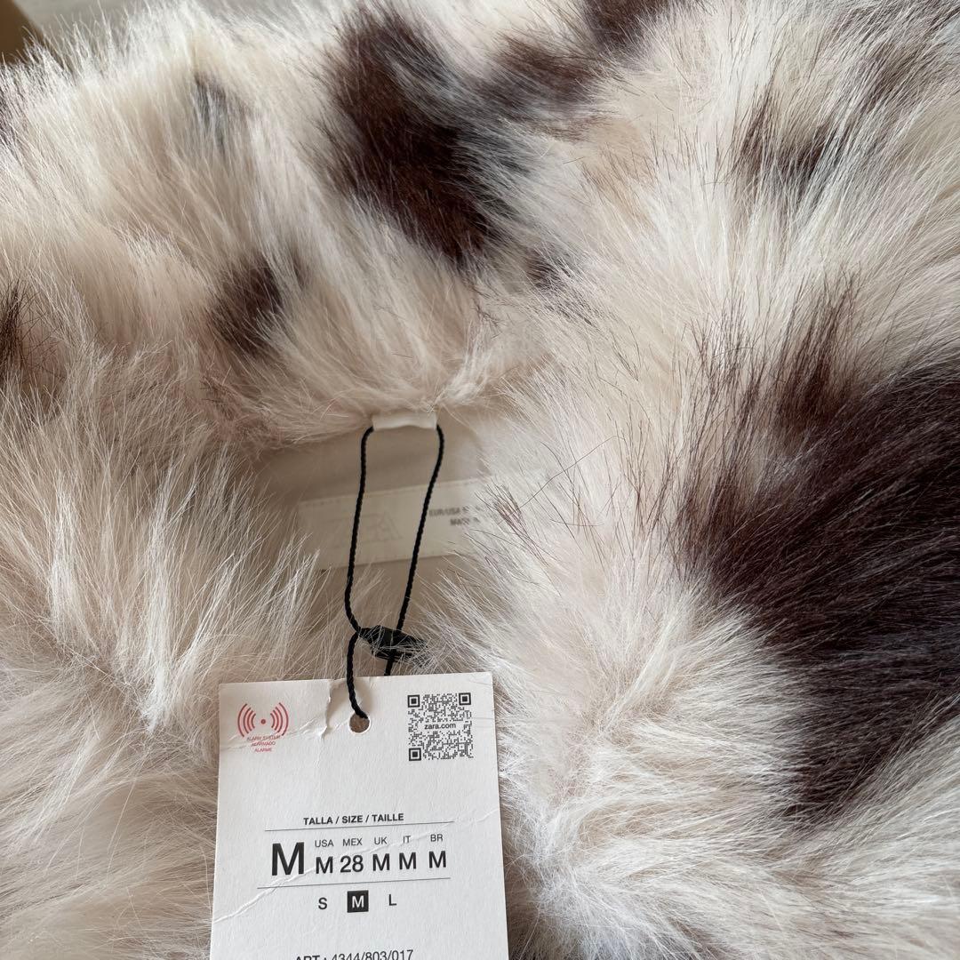 完売品⭐︎ZARA アニマルプリント フェイクファーショートコート M 今期新作