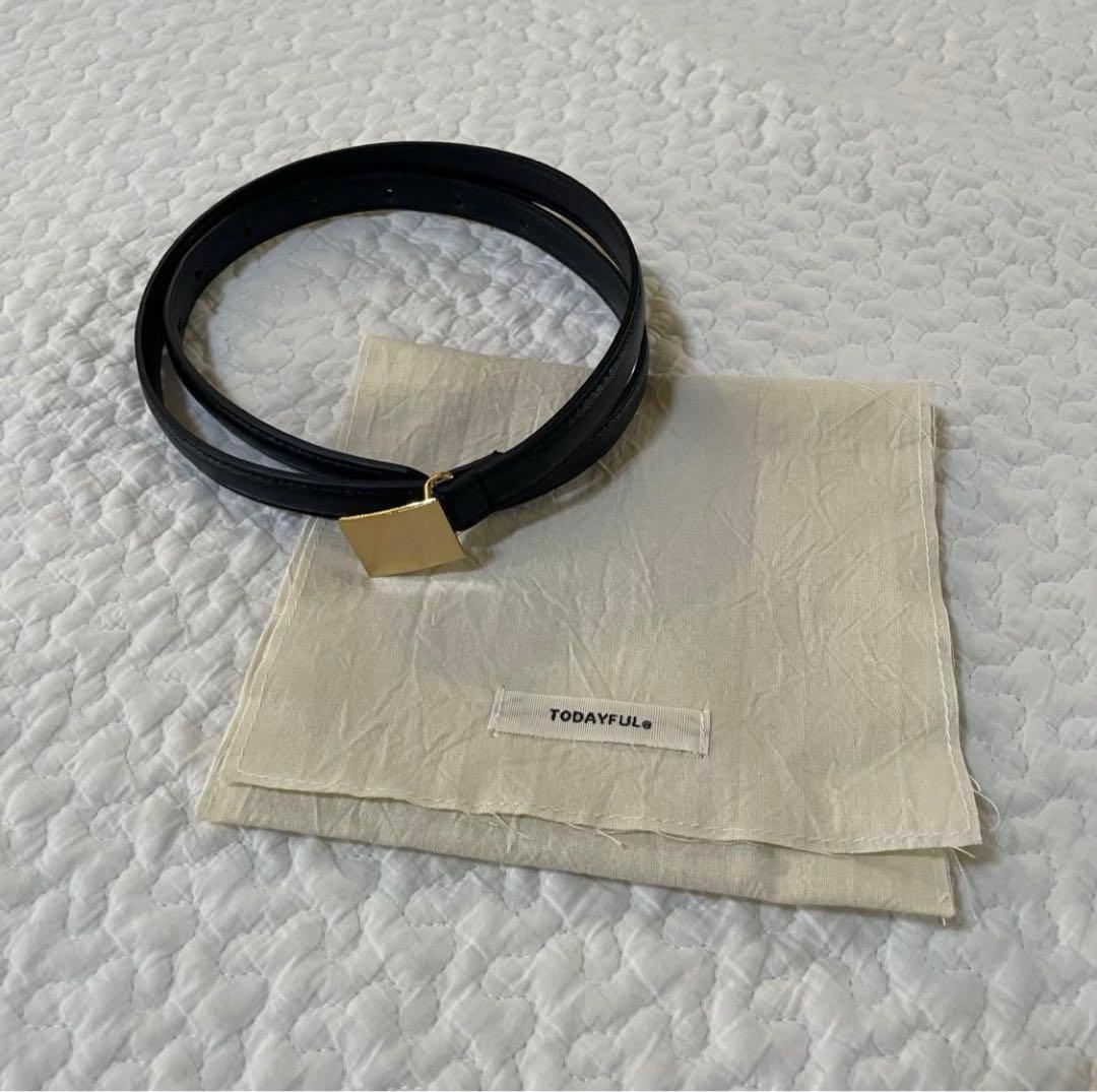 新品 TODAYFUL Square Plate Belt ベルト