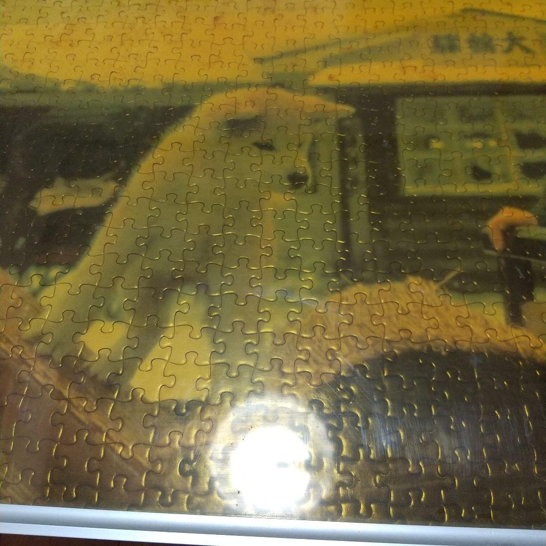 昭和終わり平成初期レトロハチ公物語ジグソーパズル フレーム付き