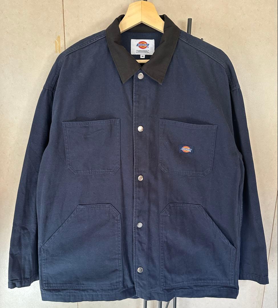 ディッキーズ ダックカバーオール ツイルカラー ミシガンチョアコート ネイビーM