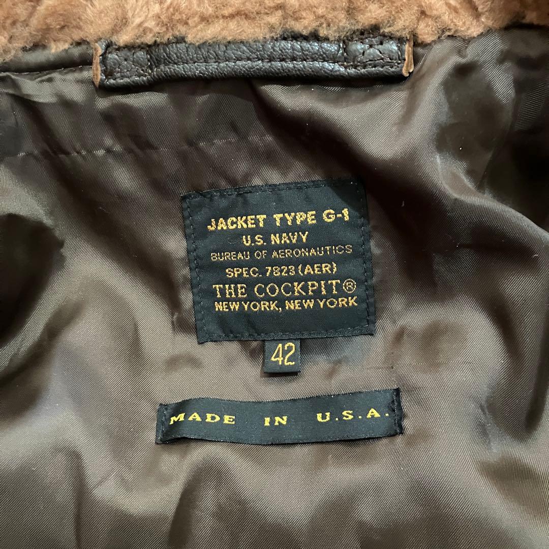 COCKPIT TYPE G-1 映画TOP GUN BROWN サイズ42号