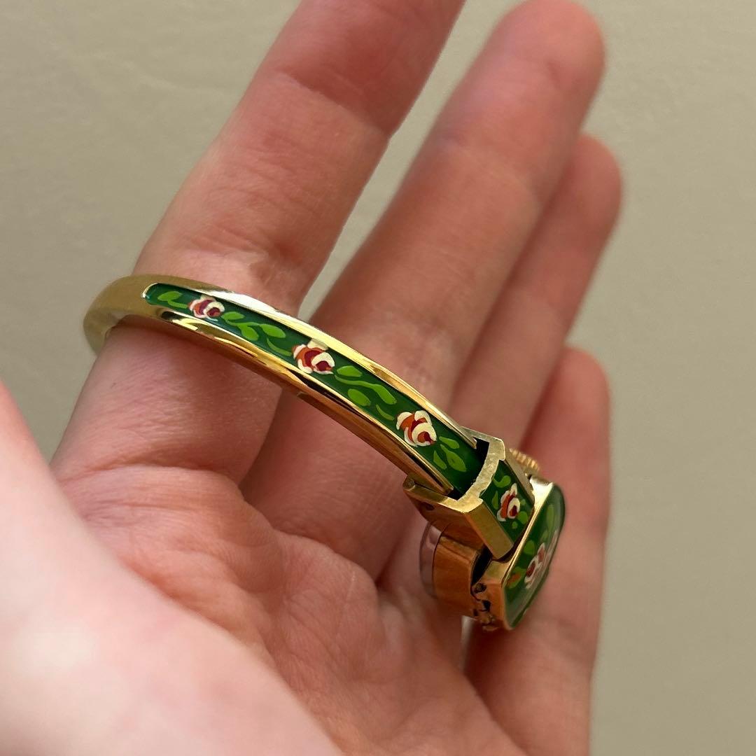 【美品】Chandler 17jewels 手巻き腕時計 バングル ブレスレット