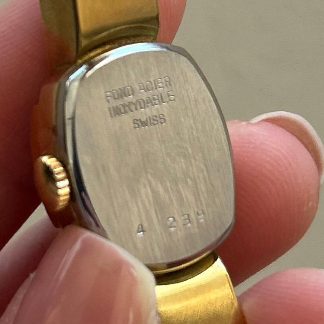 【美品】Chandler 17jewels 手巻き腕時計 バングル ブレスレット