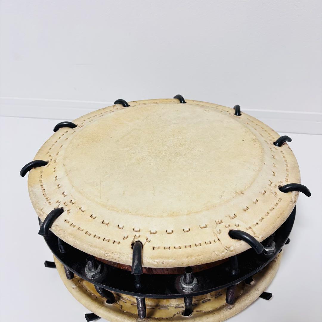 締太鼓　ボルト締め 和太鼓　立奏台付き　2丁掛け