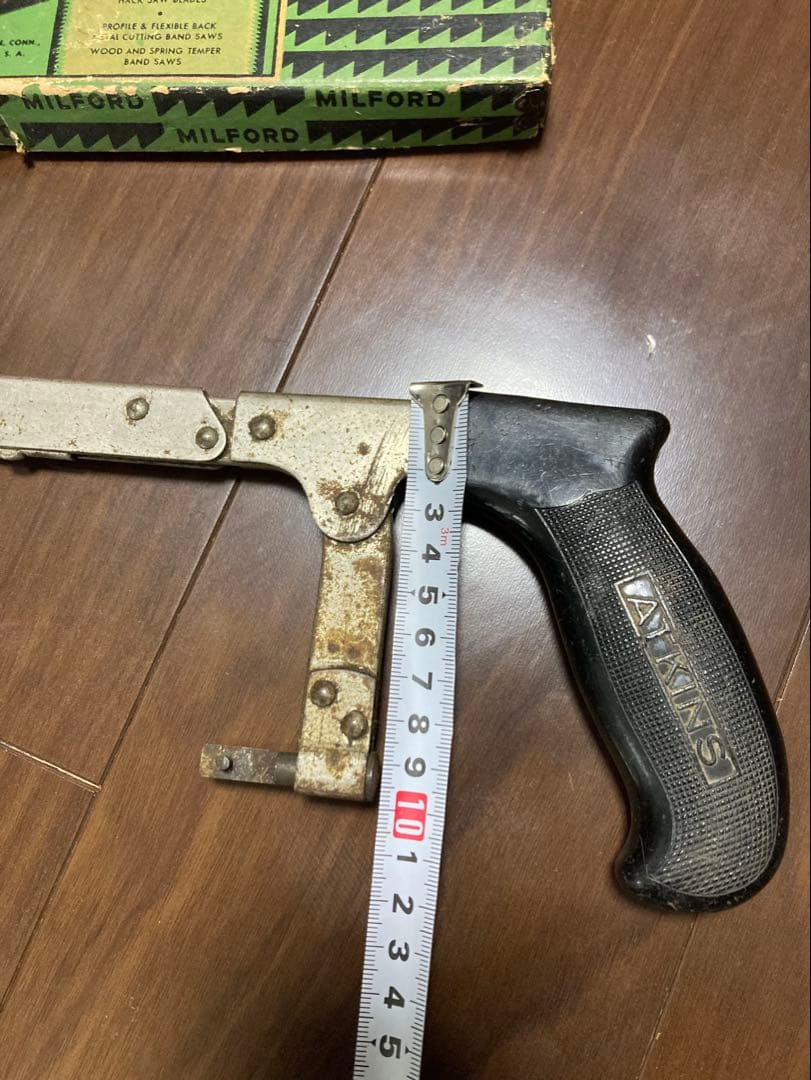 40sUSA製ATKINS社製弓のこぎりとMILFORD社の替え刃のセット