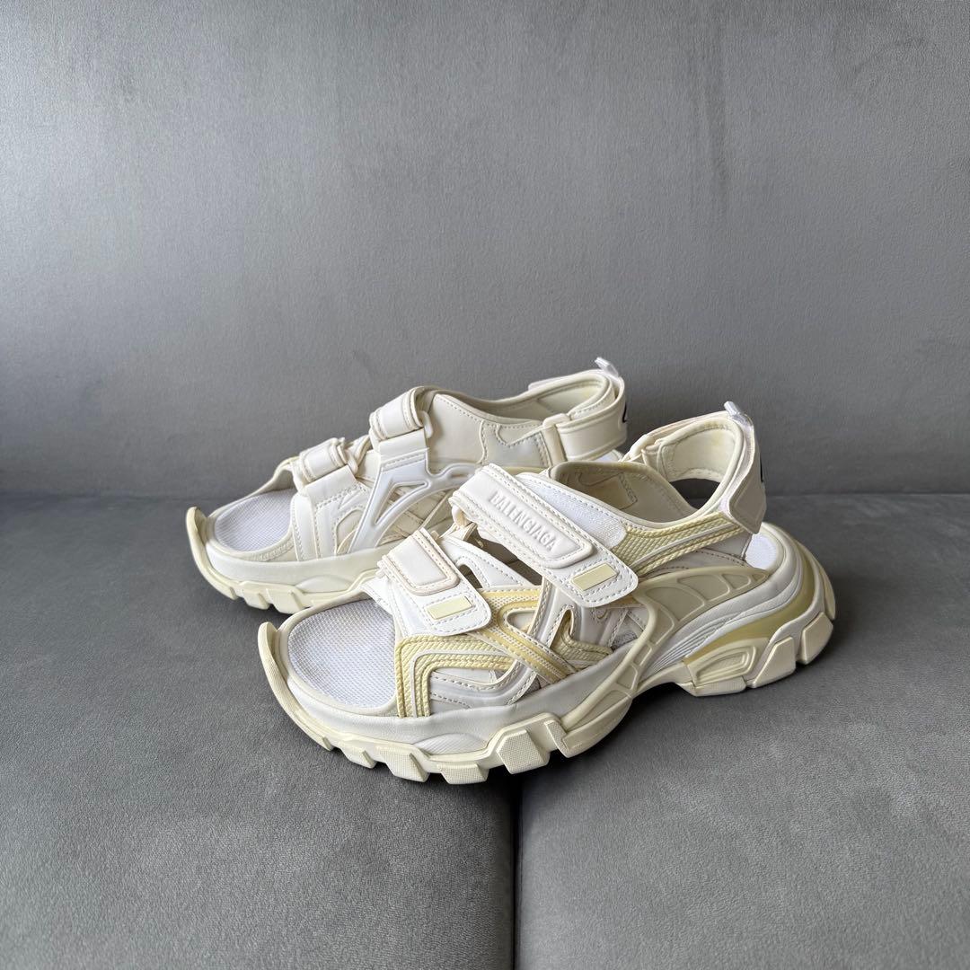 バレンシアガ トラック サンダル 617543 オフホワイト系 35 23cm