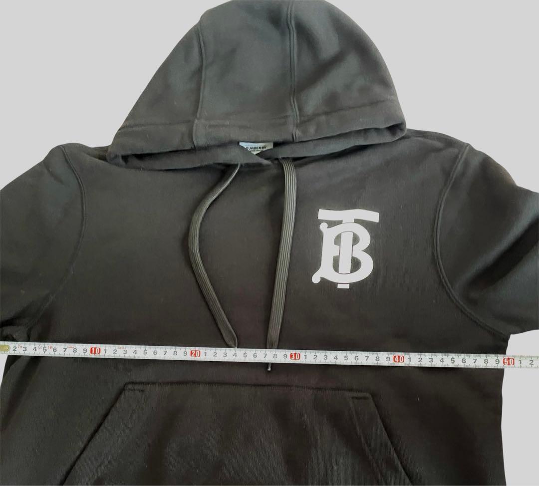 バーバリー TBロゴ ブラックパーカー XS