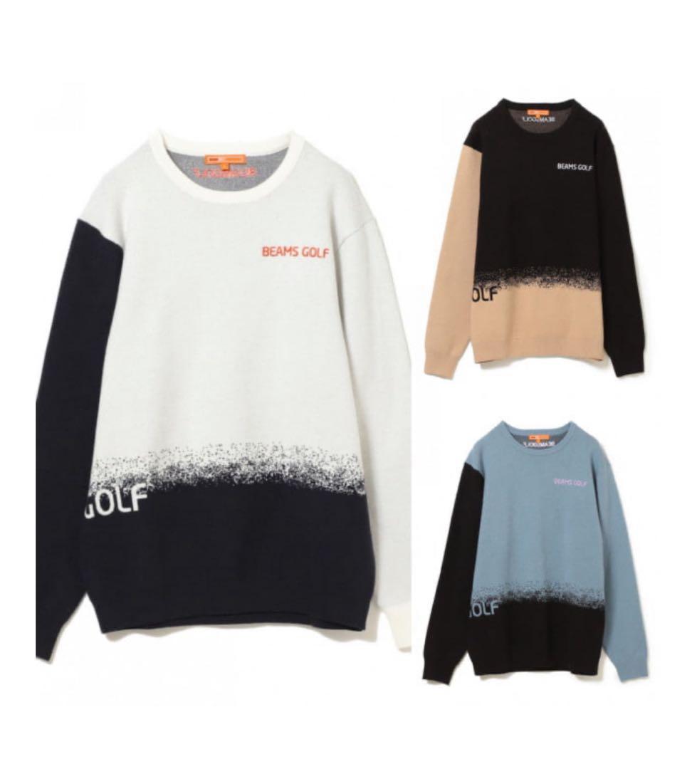 BEAMS GOLF グラデーション長袖セーター