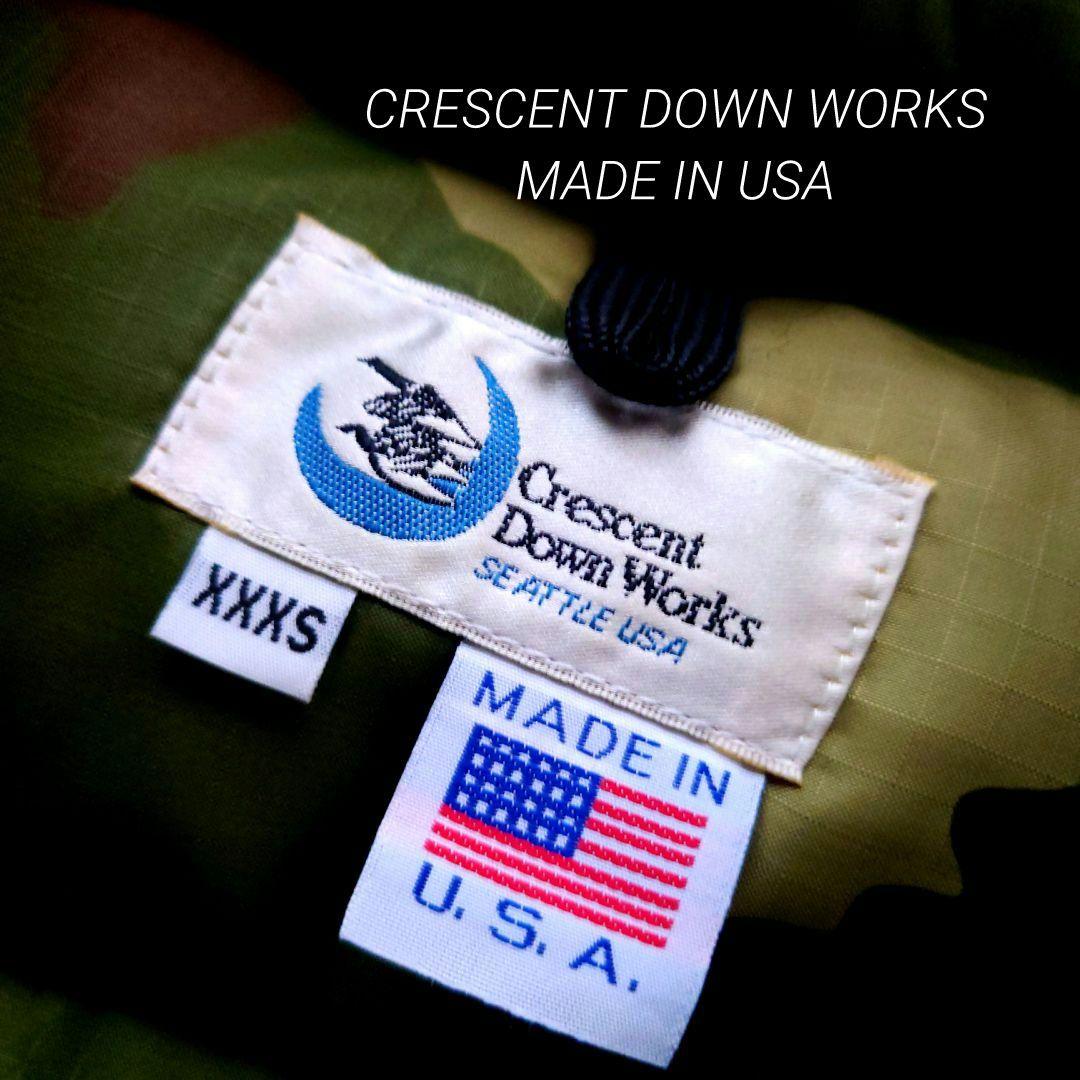 極美品 ★USA製★ CRESCENT DOWN WORKS ダウン xxxs