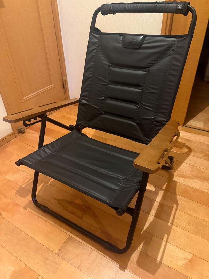 アッソブ☆ ハイバックローバーチェアー☆ブラック