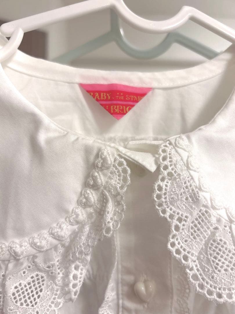 袖取り外しベビードールブラウス オフ白