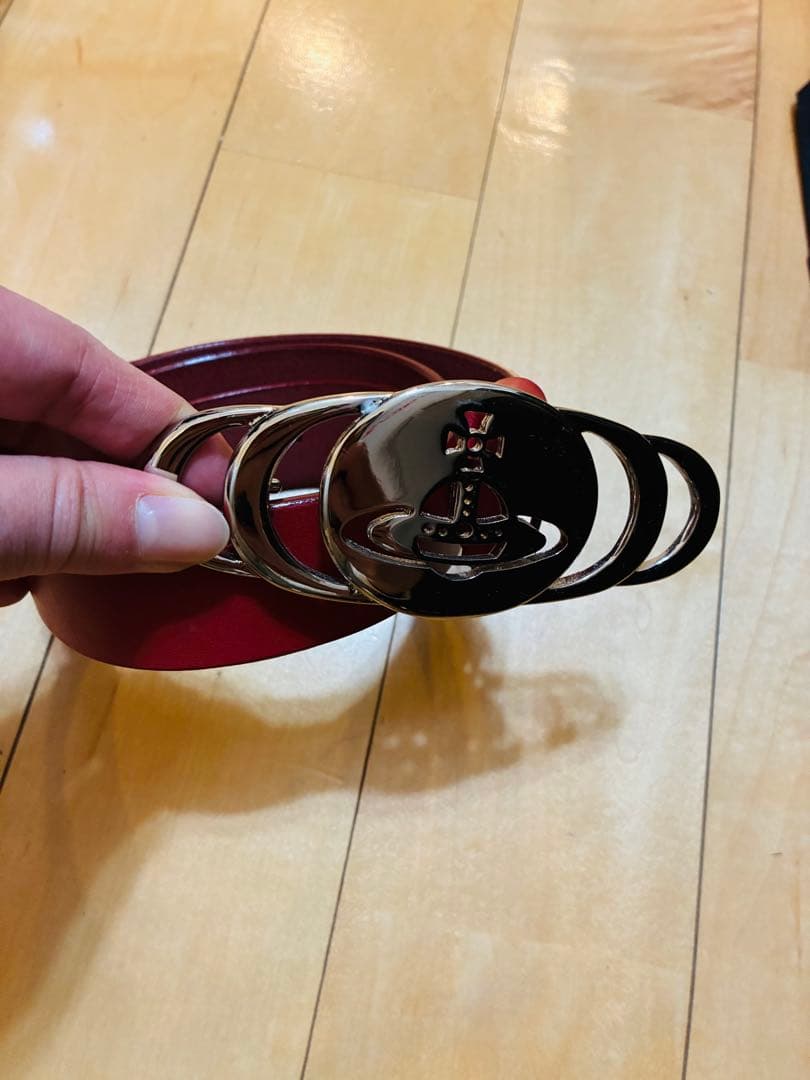 Vivienne Westwood レザーベルト 赤