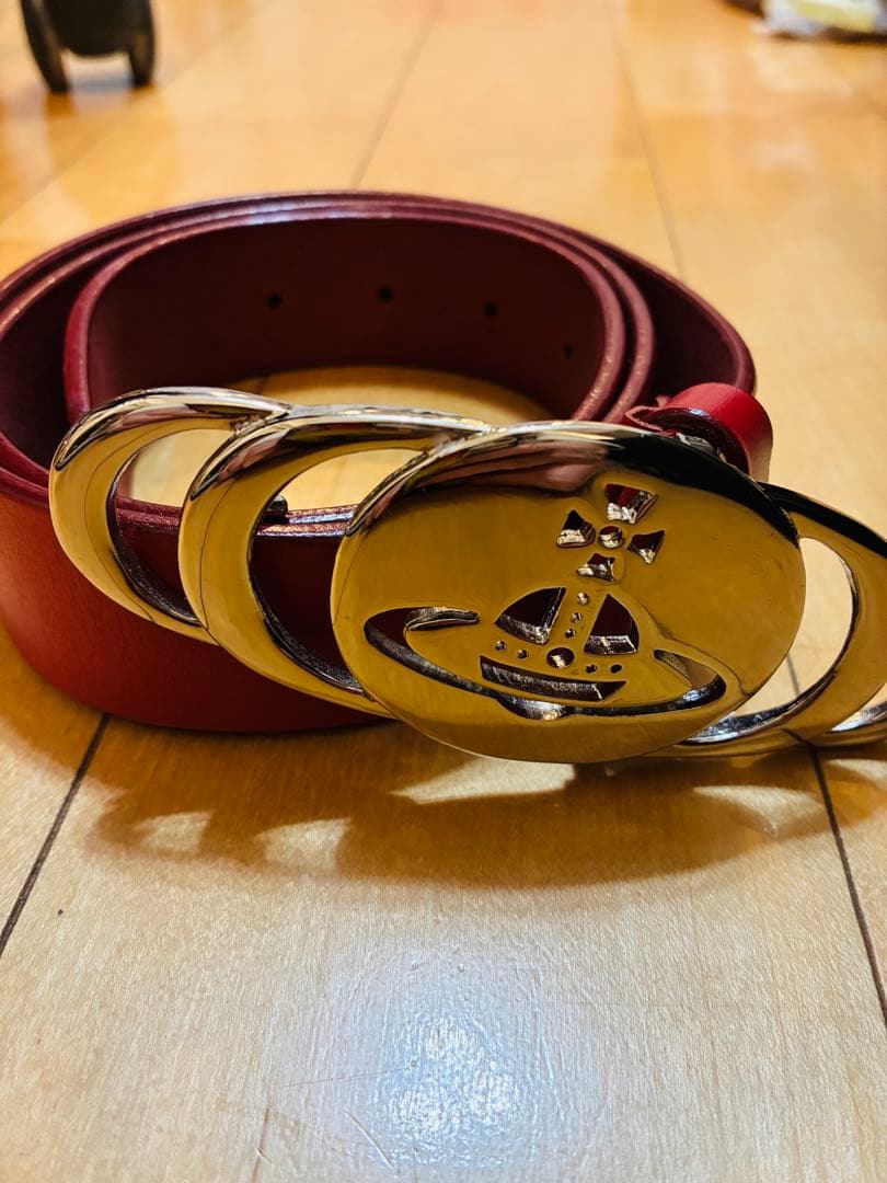 Vivienne Westwood レザーベルト 赤