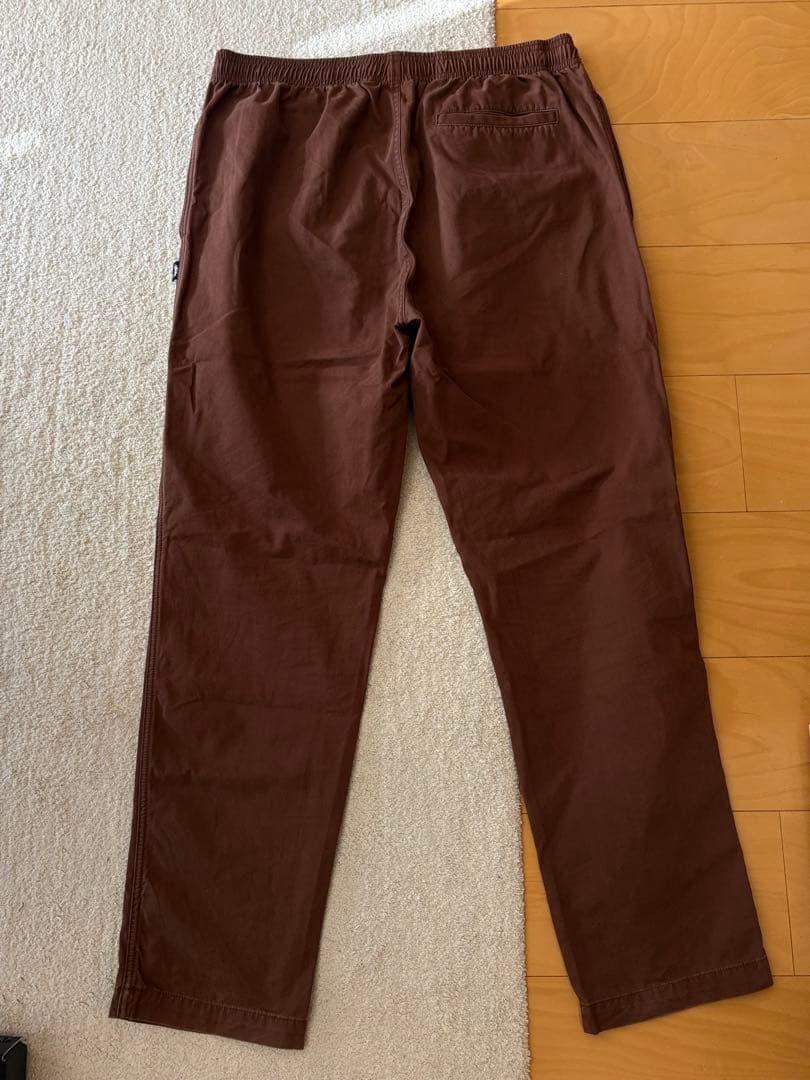 はじstussy brushed beach pants ブラウン　M