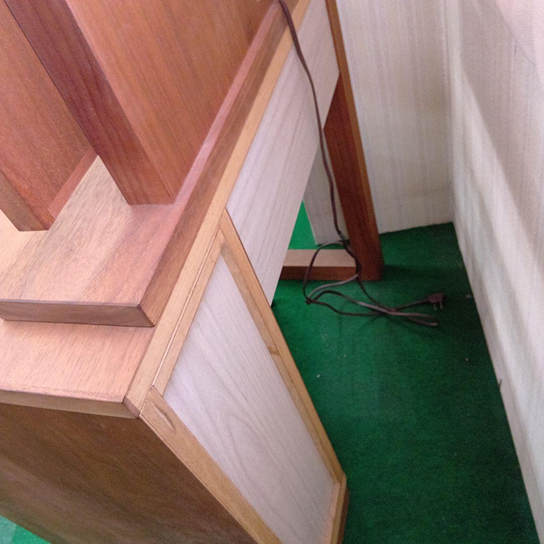 展示品 アカセ木工 モアレ ス ウォールナット 材 木製ドレッサー・鏡台、椅子付