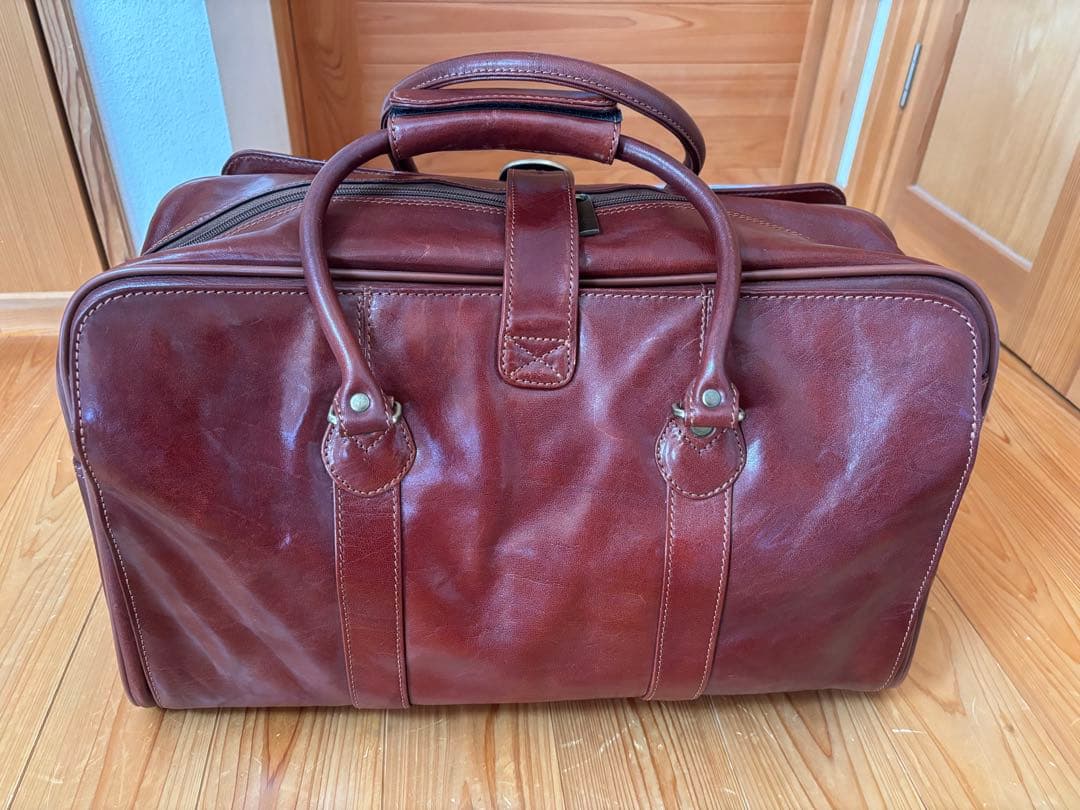 美品！スノビスト、レザー ダッフルバッグ ブラウン　2WAY